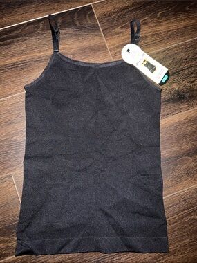 Shapermint All Day Every Day Scoop Neck Cami, Black, Size: Large